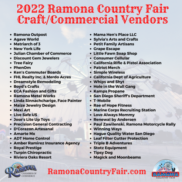 2022 Ramona Country Fair Vendors (1)